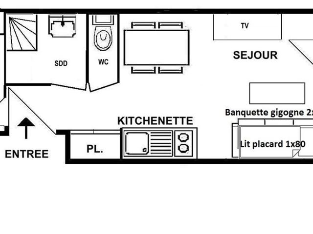 Appartement Les Saisies, 1 pièce, 5 personnes - Les Saisies