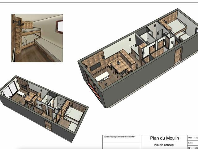 Appartement Méribel, 2 pièces, 5 personnes - Méribel Centre 1600