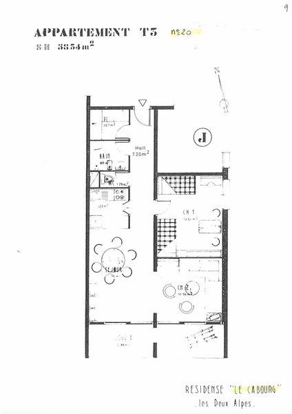 Flat Cabourg B N°20 - 3P6 - Les Deux Alpes Centre