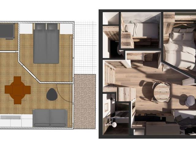 Appartement Val-d'Isère, 2 pièces, 4 personnes - Val d'Isère Centre