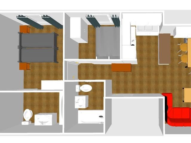 Appartement Val-d'Isère, 3 pièces, 4 personnes - Val d'Isère Centre
