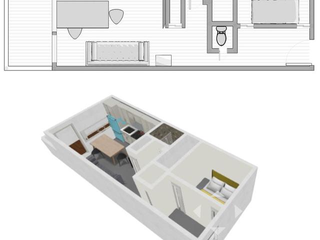 Studio Val-d'Isère, 1 pièce, 4 personnes - Val d'Isère Centre