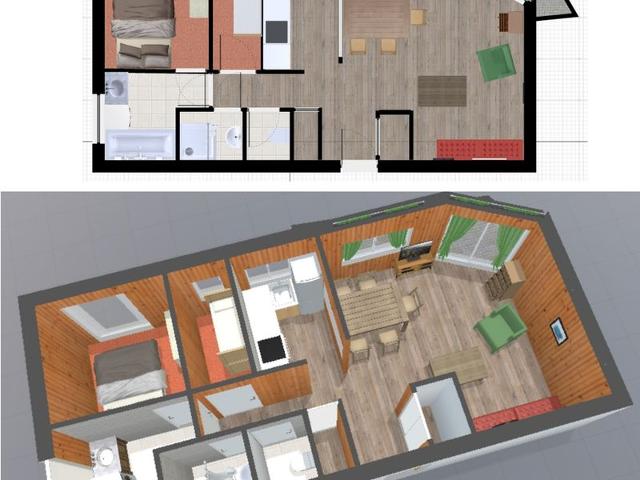 Appartement Val-d'Isère, 3 pièces, 6 personnes - Val d'Isère Centre