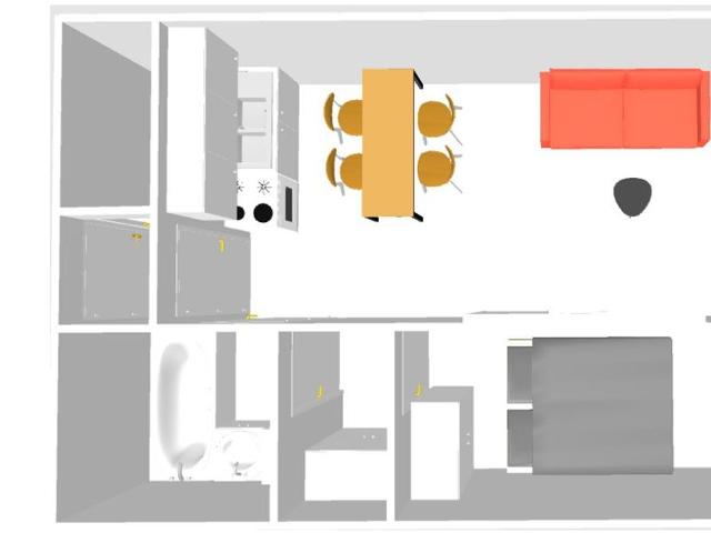 Appartement Val-d'Isère, 2 pièces, 3 personnes - Val d'Isère La Daille