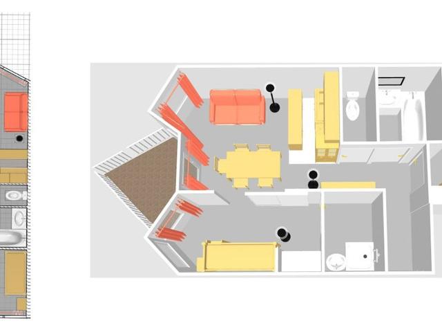 Appartement Val-d'Isère, 2 pièces, 6 personnes - Val d'Isère La Daille