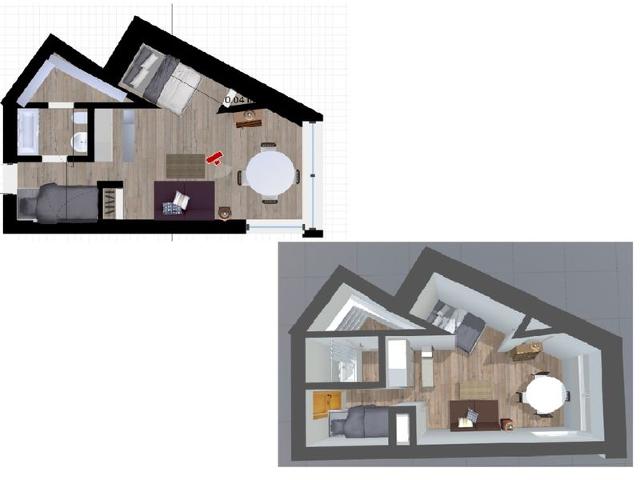 Studio Val-d'Isère, 1 pièce, 4 personnes - Val d'Isère La Daille