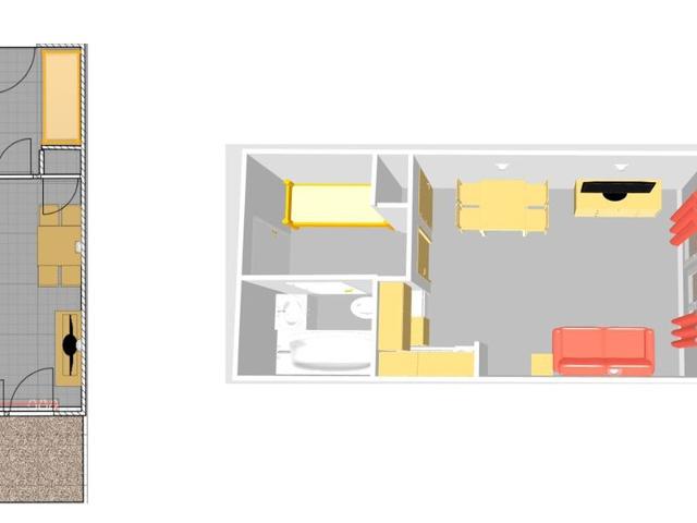 Studio Val-d'Isère, 1 pièce, 3 personnes - Val d'Isère La Daille