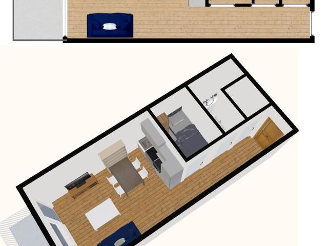 Studio Val-d'Isère, 2 pièces, 4 personnes - Val d'Isère Centre