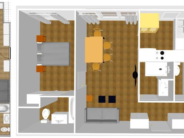 Appartement Val-d'Isère, 4 pièces, 6 personnes - Val d'Isère Le Laisinant