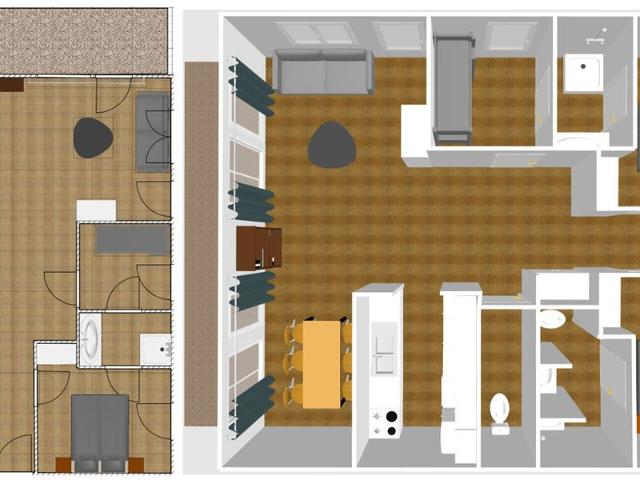 Appartement Val-d'Isère, 4 pièces, 6 personnes - Val d'Isère Le Châtelard