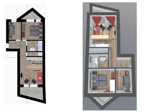 Appartement Val-d'Isère, 3 pièces, 6 personnes - Val d'Isère La Daille