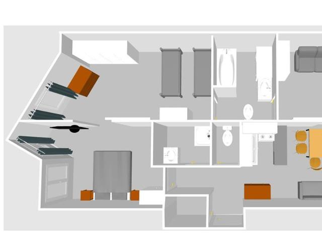 Appartement Val-d'Isère, 4 pièces, 6 personnes - Val d'Isère La Daille