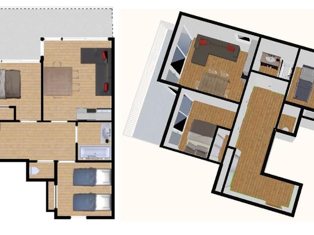 Appartement Val-d'Isère, 3 pièces, 4 personnes - Val d'Isère Centre