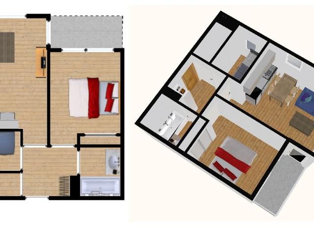 Appartement Val-d'Isère, 3 pièces, 4 personnes - Val d'Isère Centre