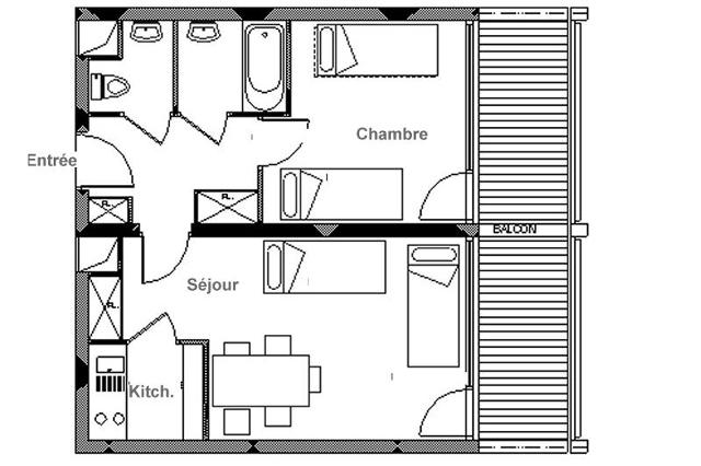 Appartements Chaviere - Les Menuires Croisette