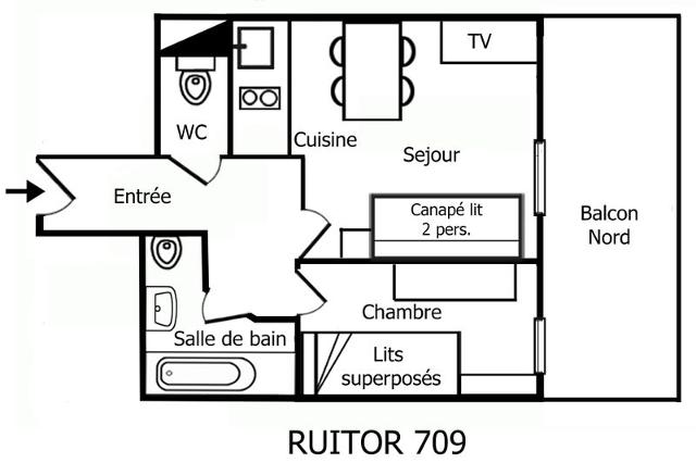 Appartements Residence Ruitor - Méribel Mottaret 1850