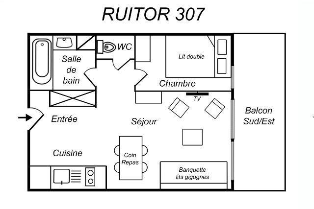 Appartements Residence Ruitor - Méribel Mottaret 1850