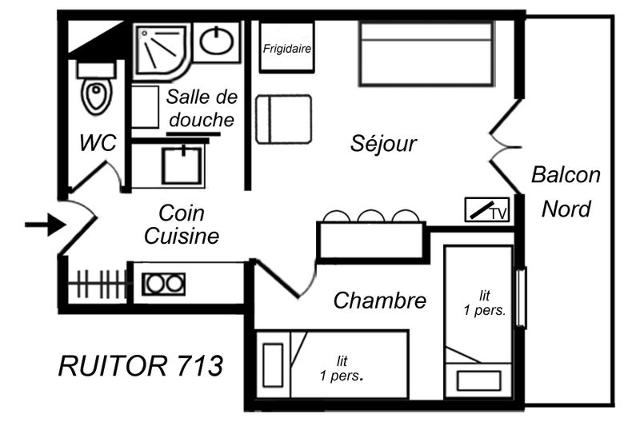 Appartements Residence Ruitor - Méribel Mottaret 1850