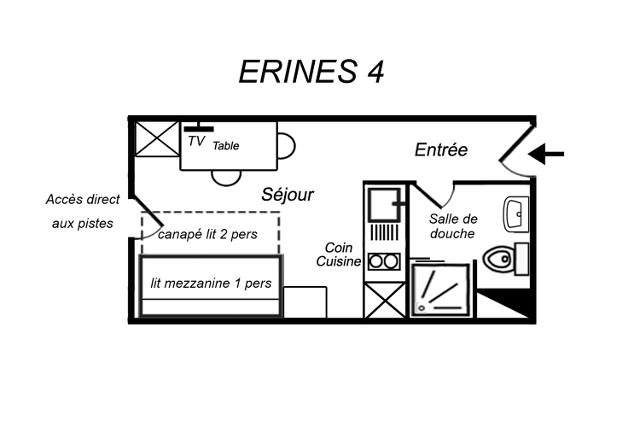 Appartements Residence Erines - Méribel Mottaret 1850