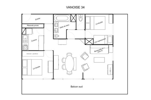 Appartements Residence Vanoise - Méribel Mottaret 1850