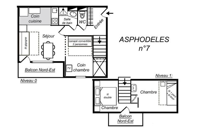 Appartements Residence Asphodeles - Méribel Mottaret 1850