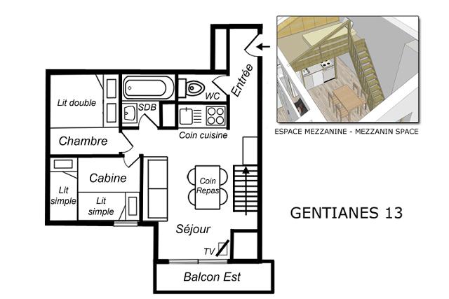 Appartements Residence Gentianes - Méribel Mottaret 1850
