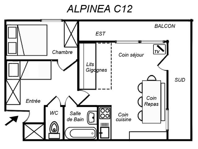 Appartements Residence Alpinea - Méribel Mottaret 1850