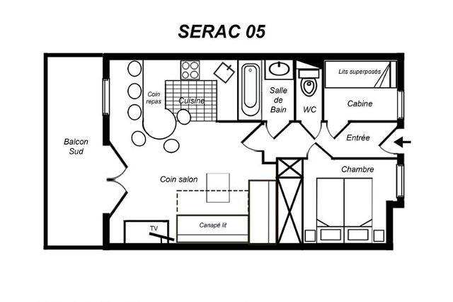 Appartements Residence Serac - Méribel Mottaret 1850