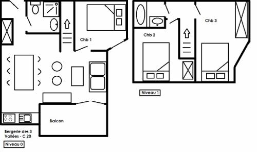 Appartements Bergerie Des 3 Vallees C - Méribel Les Allues 1200
