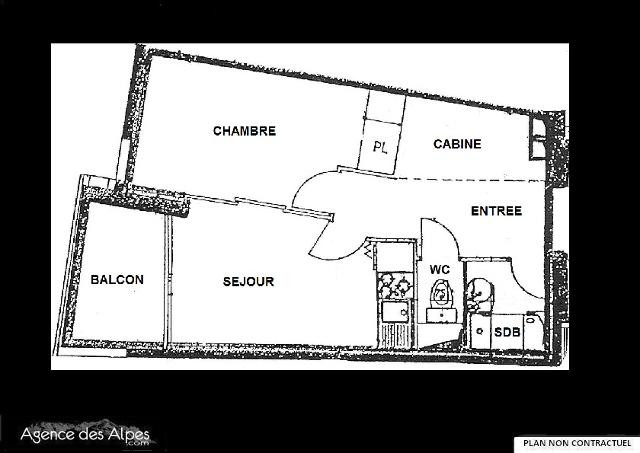 Appartements Melezes - Les Menuires Reberty 1850