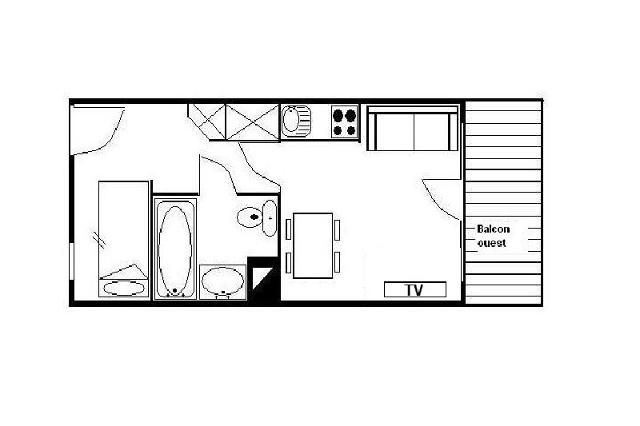 Appartements Necou - Les Menuires Reberty 2000