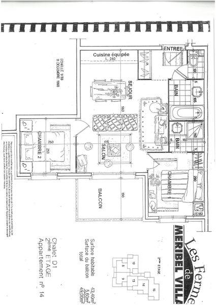 Appartements Fermes De Meribel Daguet - Méribel Village 1400