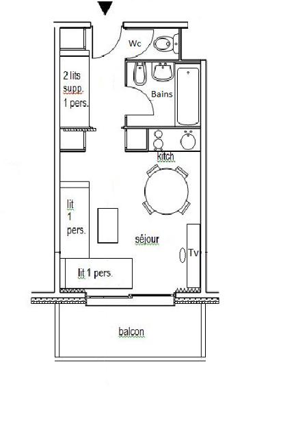 Appartements Les Dauphinelles - Méribel Altiport 1700