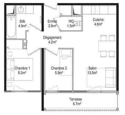 travelski home choice - Flats LA PETITE OURSE - Flaine Forêt 1700