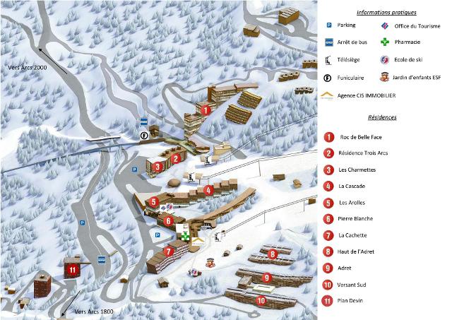 Appartements Cascade - Les Arcs 1600