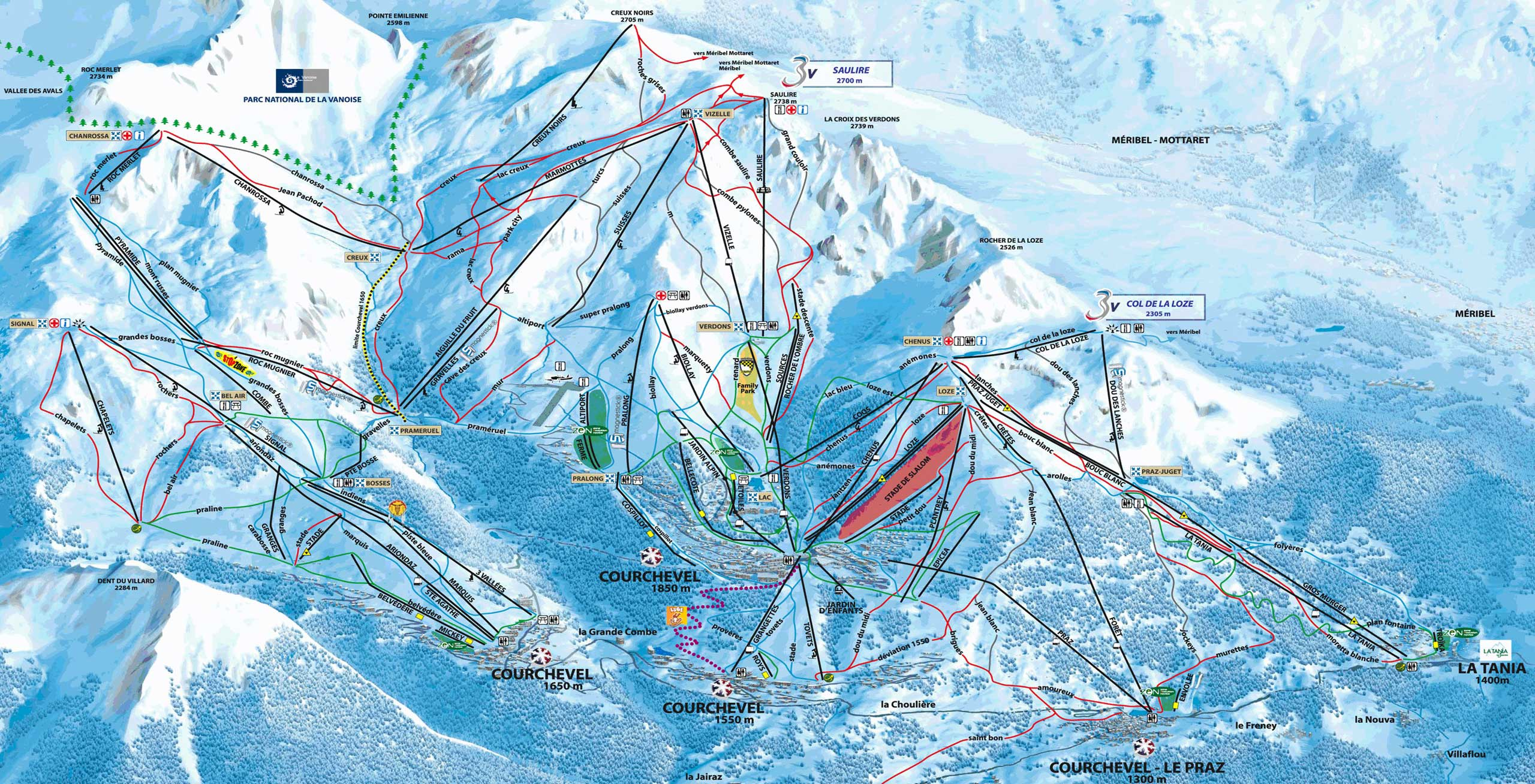 Voorbeeld pistenkaart